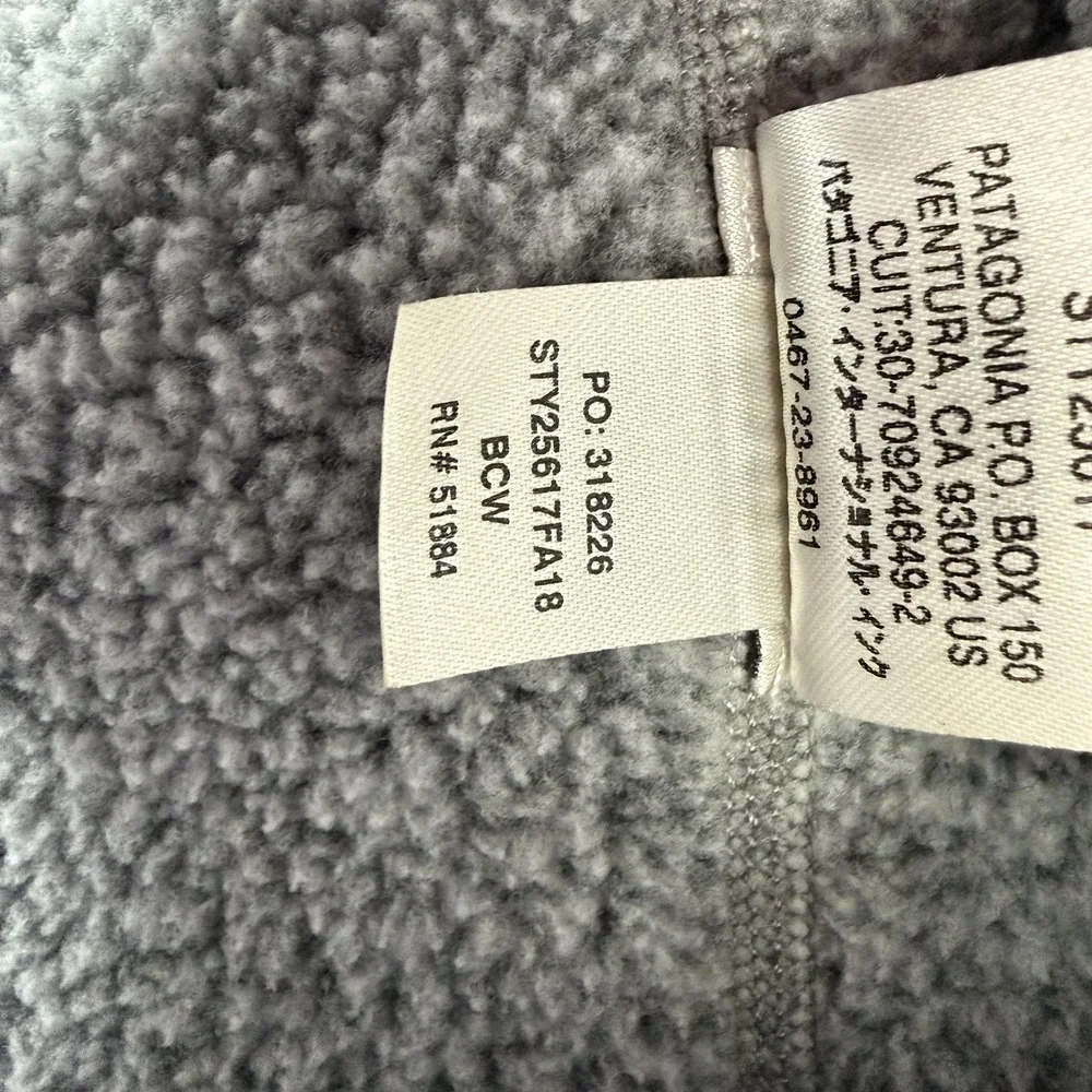 Patagonia Better Sweater Womens Medium Gray 1/4 Zip Pullover Fleece Pockets‎